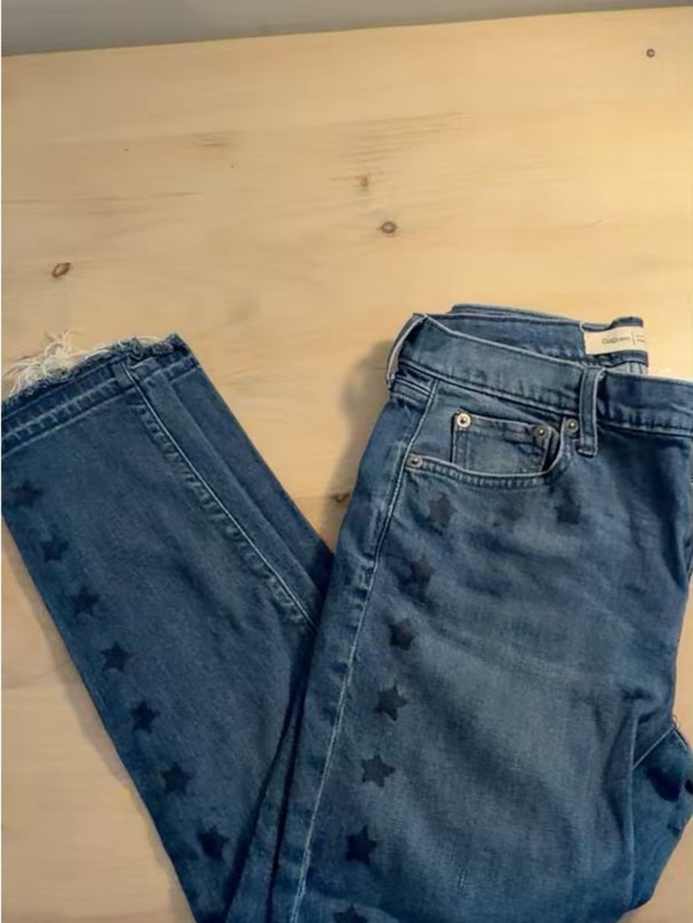 Gal Women's Blue Star-Print Jeans